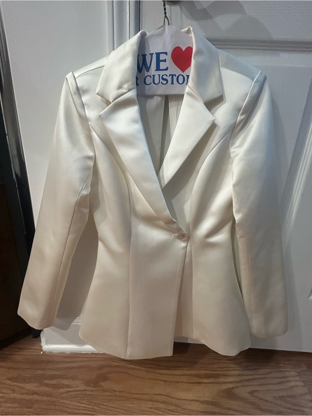 Ivory Single-Button Blazer - Picture 4 of 6